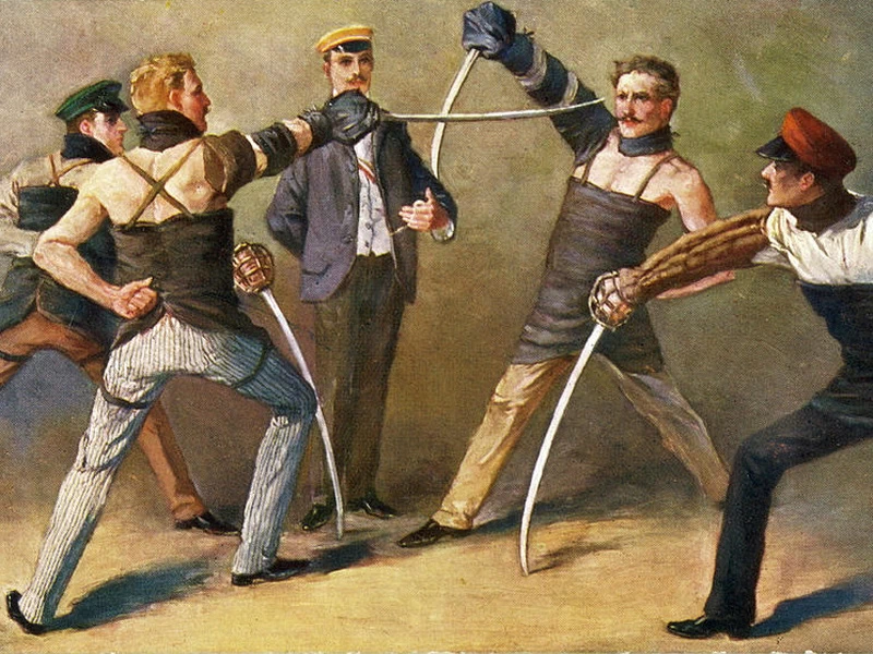 1863-Georg Mühlberg - Duello con la sciabola